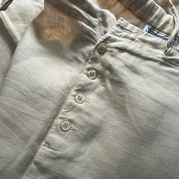 📌bridgewater Linen 6/8 Sun Yellow Pants with Pockets - Picture 4 of 14